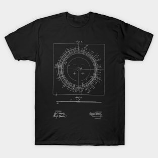 Star Finder Vintage Patent Hand Drawing T-Shirt